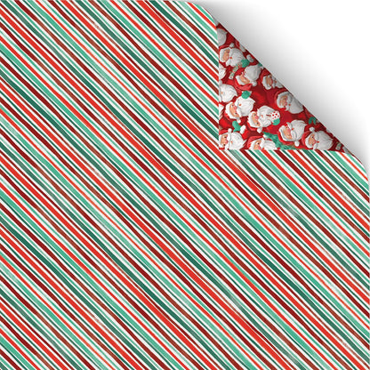 Santa Party Wrapping Paper - 6 Sheets