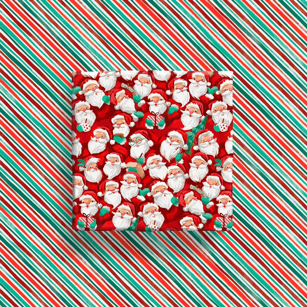 Santa Party Wrapping Paper - 6 Sheets