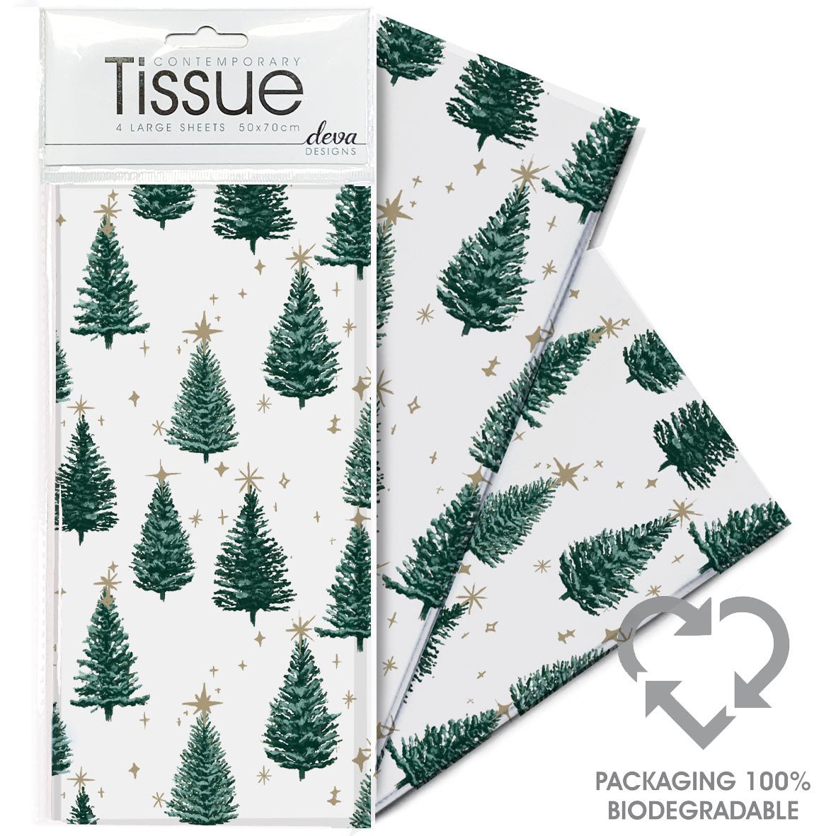 Starlit Trees Tissue Paper- 4 Sheets