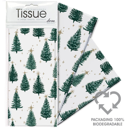 Starlit Trees Tissue Paper- 4 Sheets