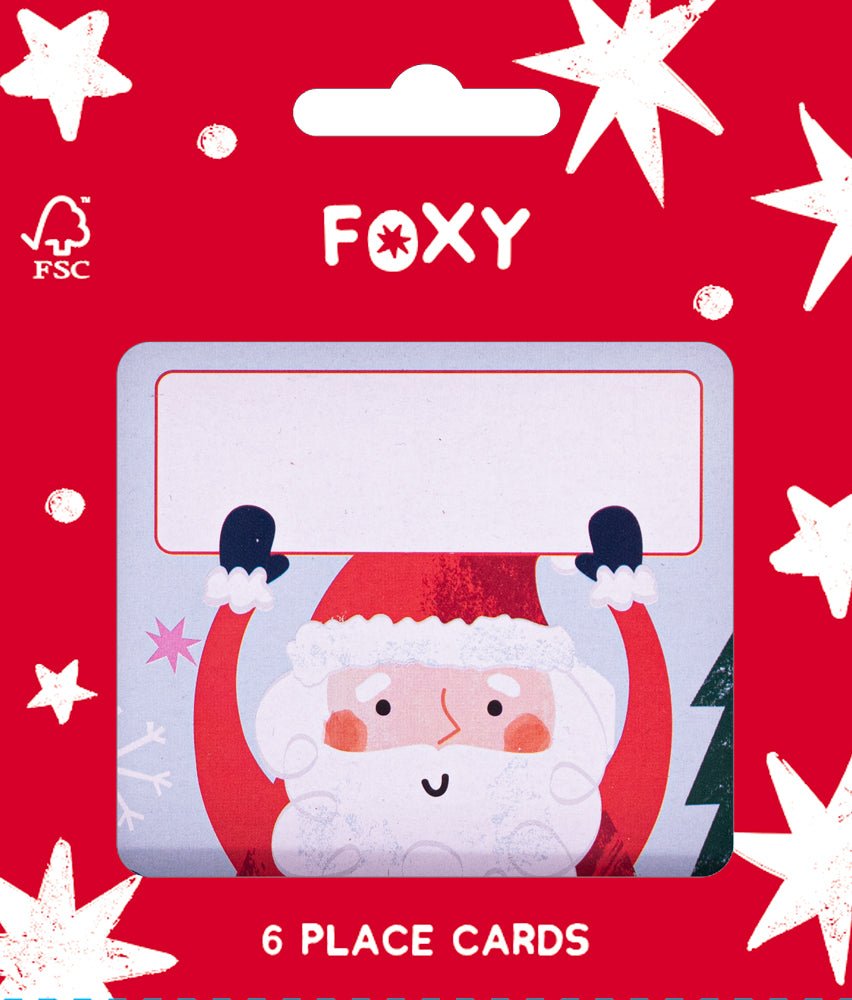 Santa Place Setting Cards - 6 Pack