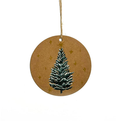 Christmas Tree Kraft Gift Tags - 6 Pack