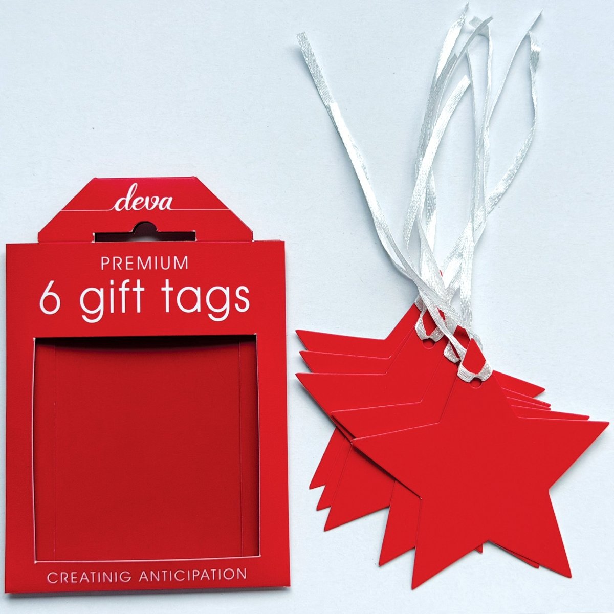 Red Star Gift Tags - 6 Pack