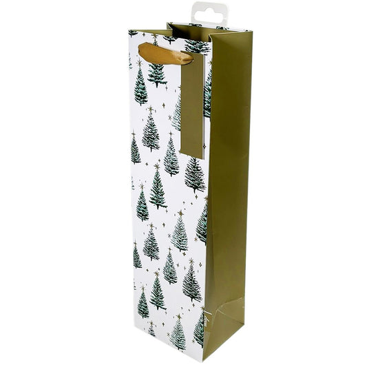Starlit Pines Bottle Gift Bag