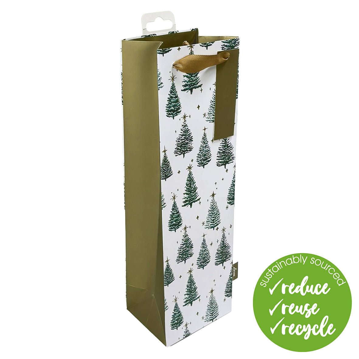 Starlit Pines Bottle Gift Bag