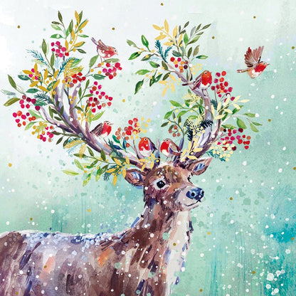 RSPCA Christmas Cards Festive Deer