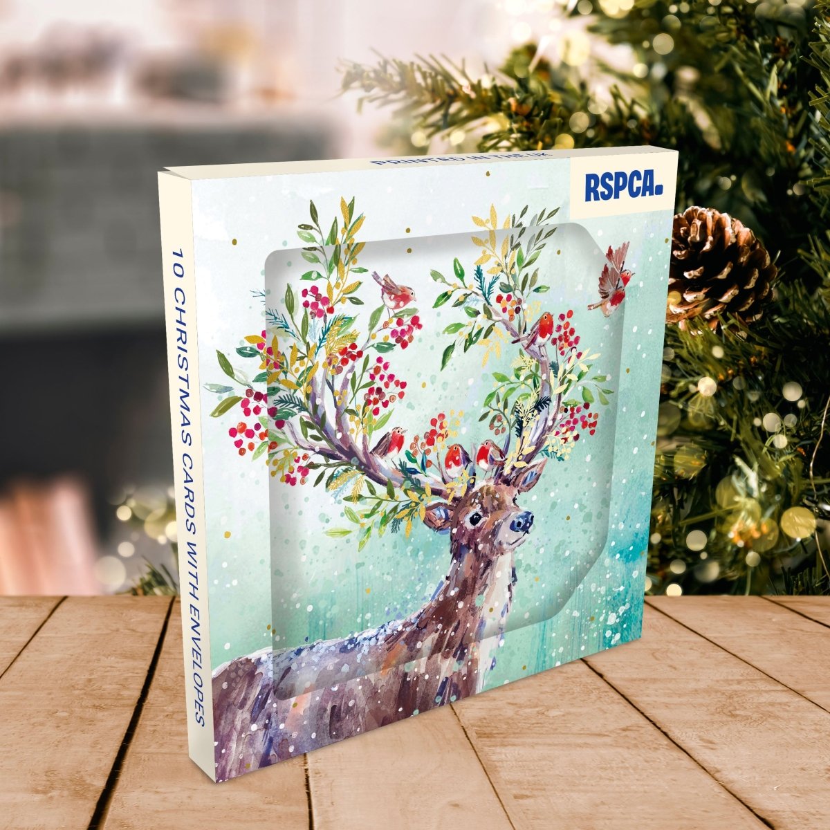 RSPCA Christmas Cards Festive Deer