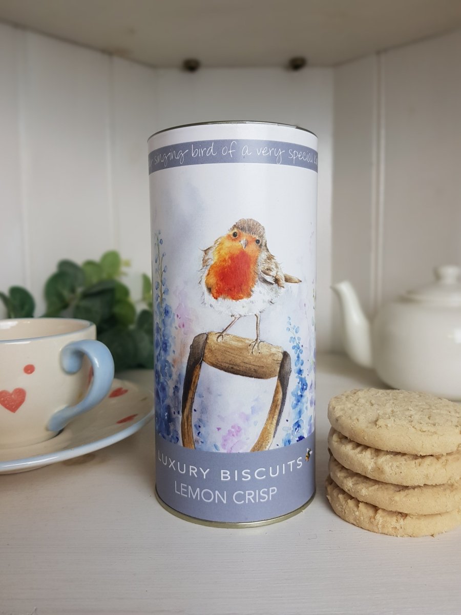 Rosie Robin Biscuit Drum, 200g, Lemon Crisp