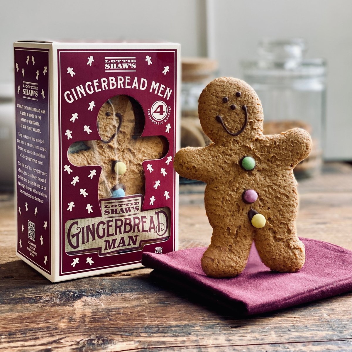 4 Gingerbread Men in a Box