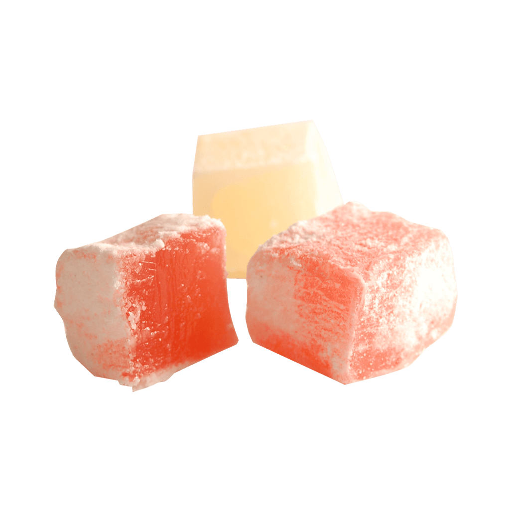 Usas Rose & Lemon Turkish Delight in Wooden Drum