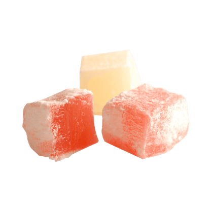 Usas Rose & Lemon Turkish Delight in Wooden Drum