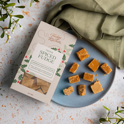Festive Spiced Crumbly Fudge