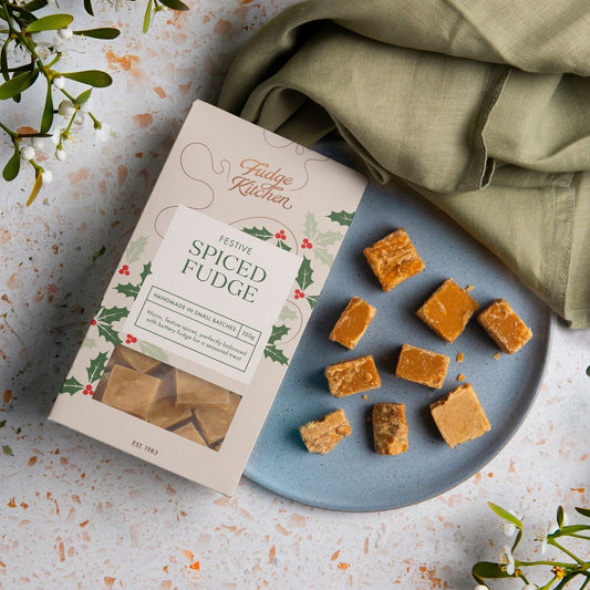 Festive Spiced Crumbly Fudge