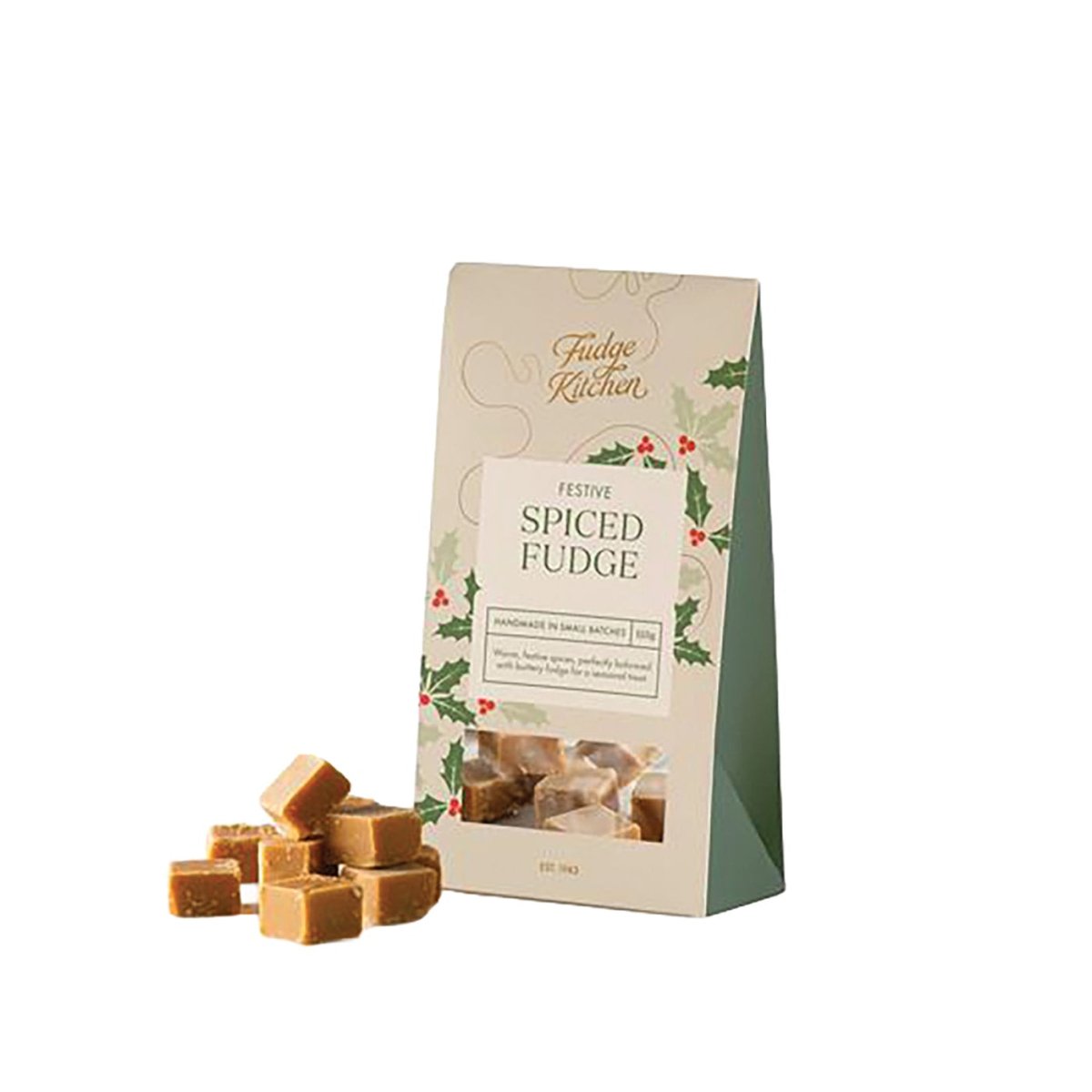 Festive Spiced Crumbly Fudge
