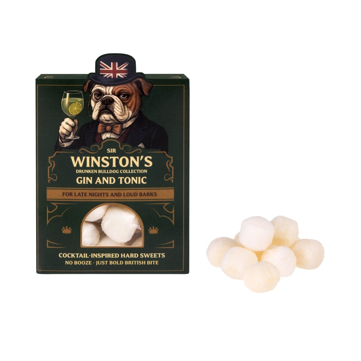 Sir Winston's Gin & Tonic Hard Sweets - Alcohol Free