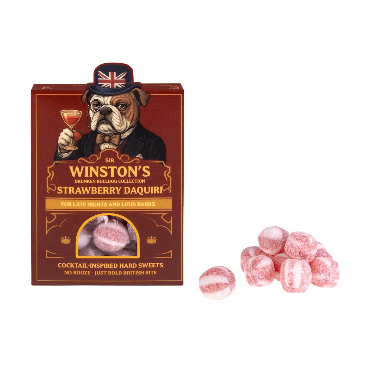 Sir Winston's Strawberry Daiquiri Hard Sweets - Alcohol Free