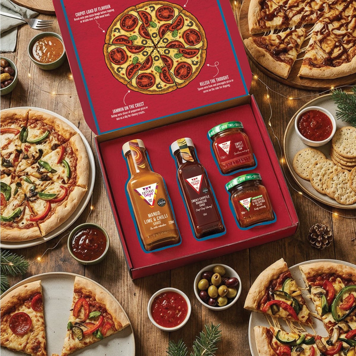 The Ultimate Pizza Night' Sauces Gift Selection Box