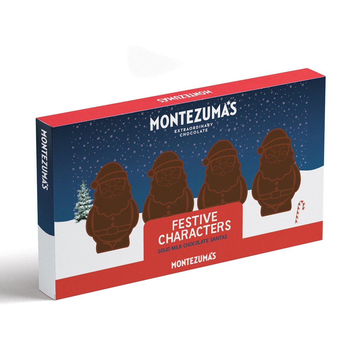 Montezuma's Solid Milk Chocolate Santas