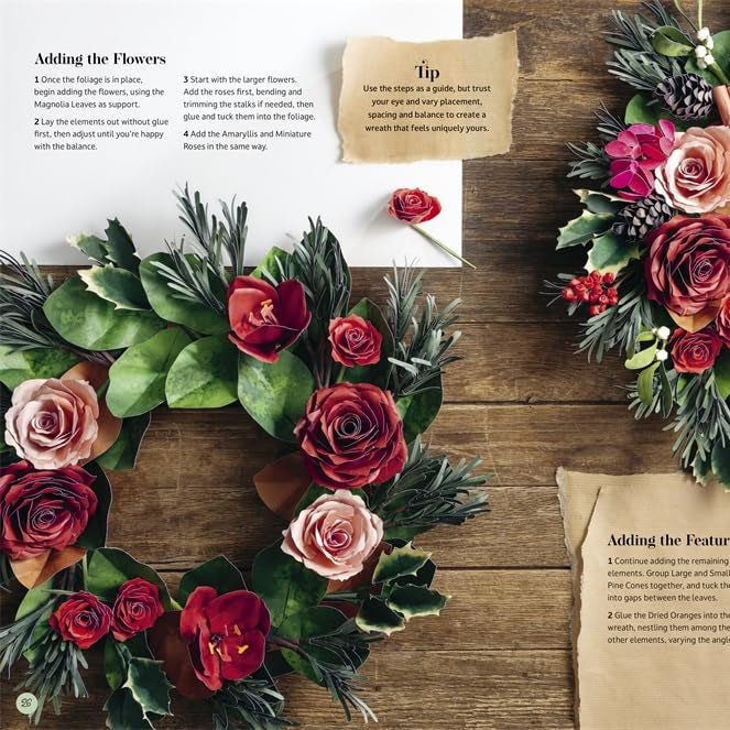 Bouquet In A Book: Christmas Wreath