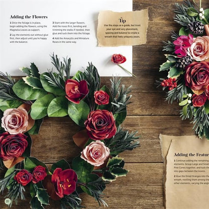 Bouquet In A Book: Christmas Wreath