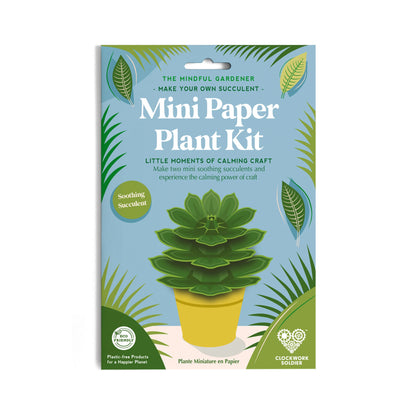 Mini Paper Plant Kit - Make Your Own Soothing Succulent