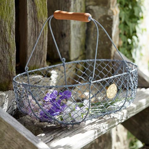 Sophie Conran Galvanized Wire Harvesting Basket, Large