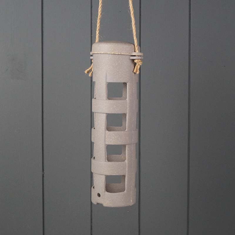 Earthy Sustainable Straw Suet Ball Bird Feeder