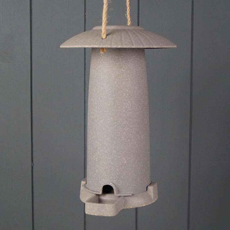 Earthy Straw Bird Seed Feeder