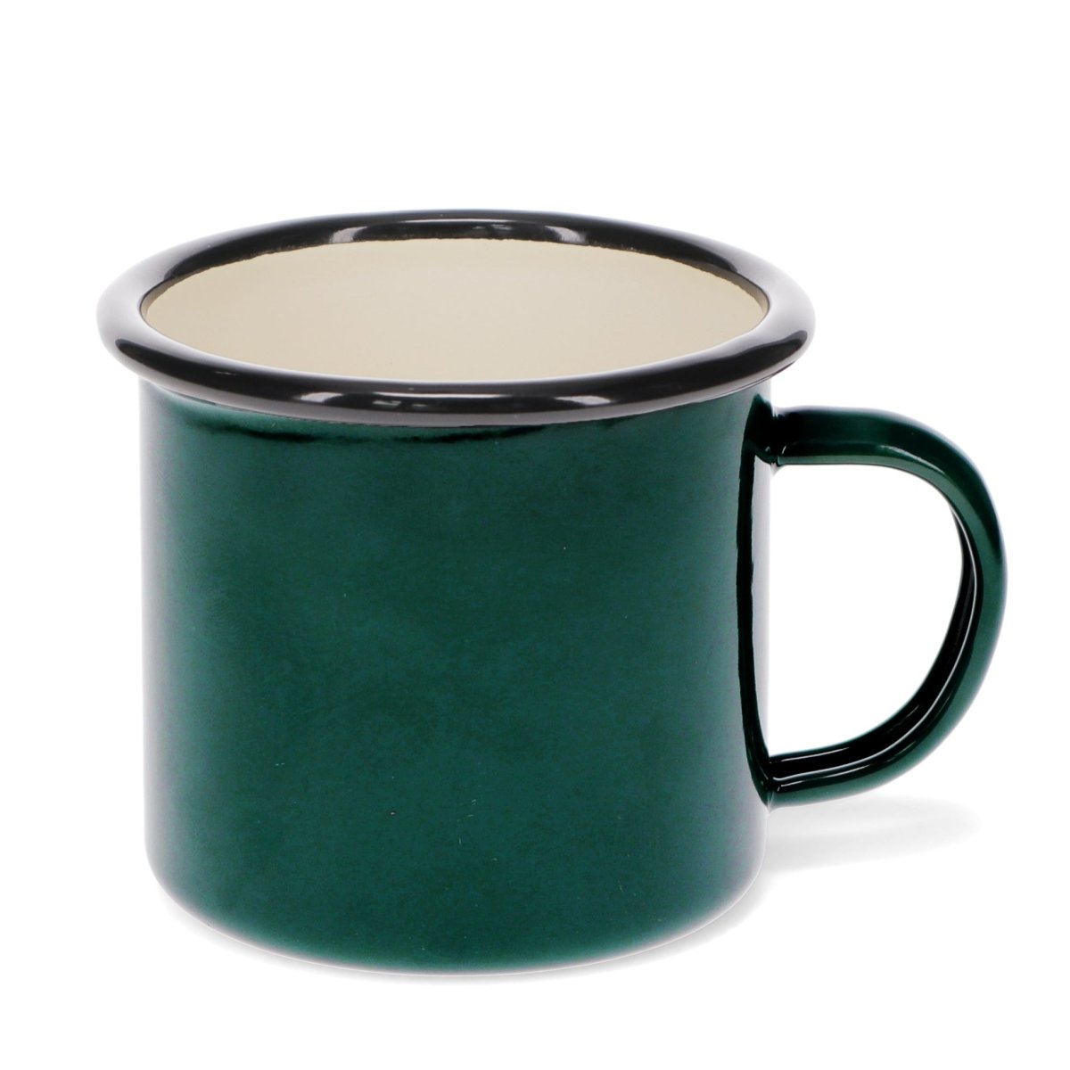 Dark Green Enamel Mug