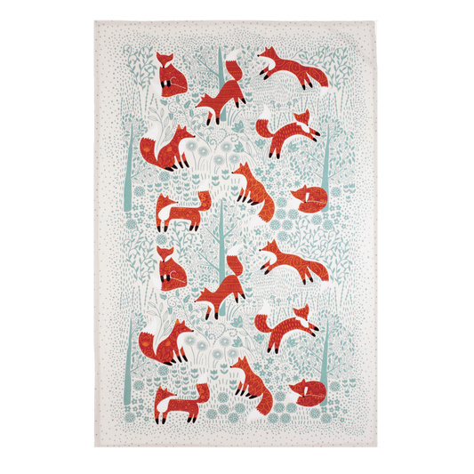 Foraging Fox Cotton Tea Towel