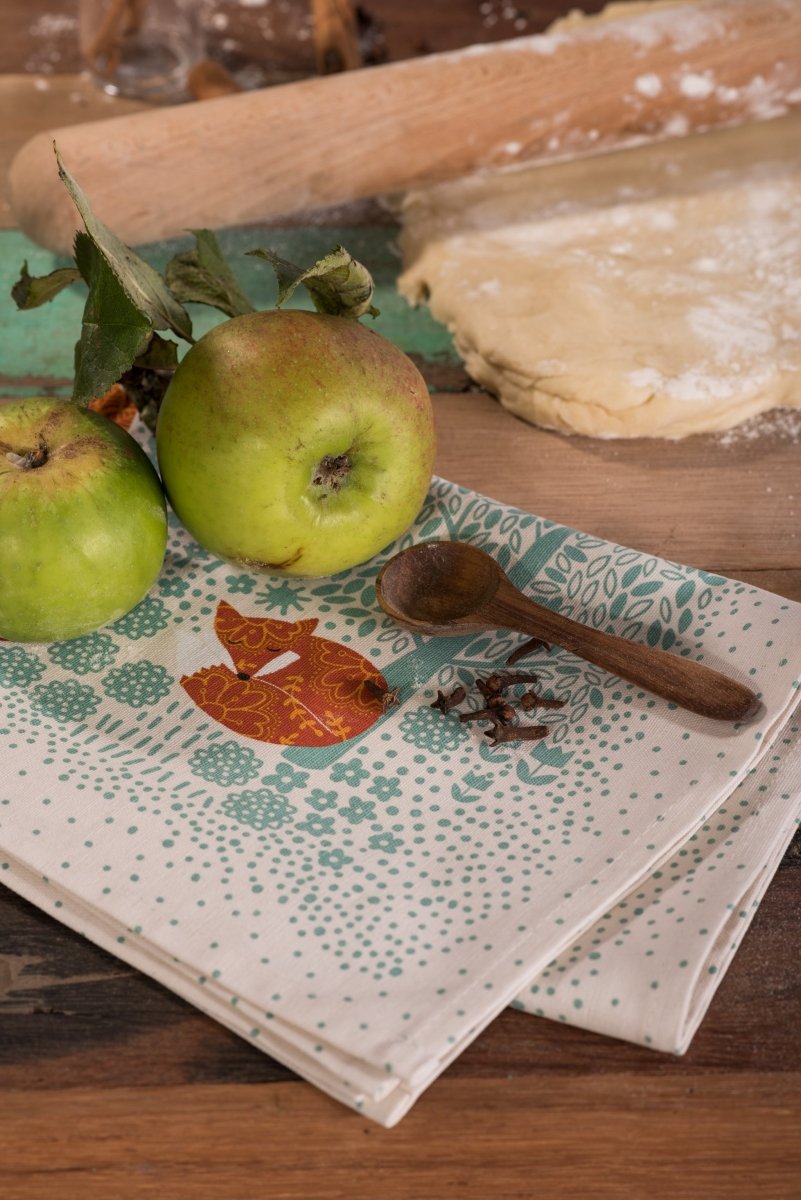 Foraging Fox Cotton Tea Towel