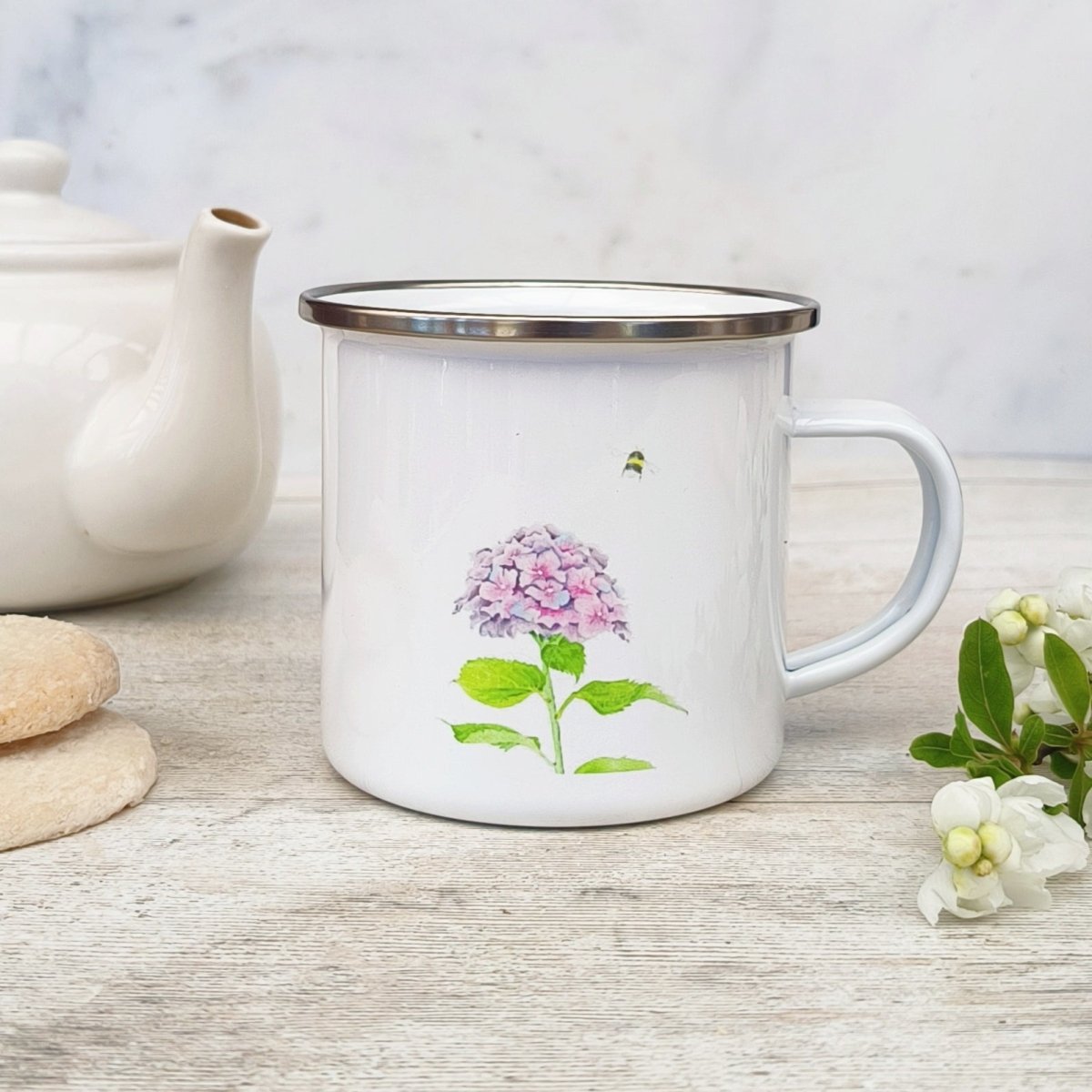 Bee Calm Enamel Mug