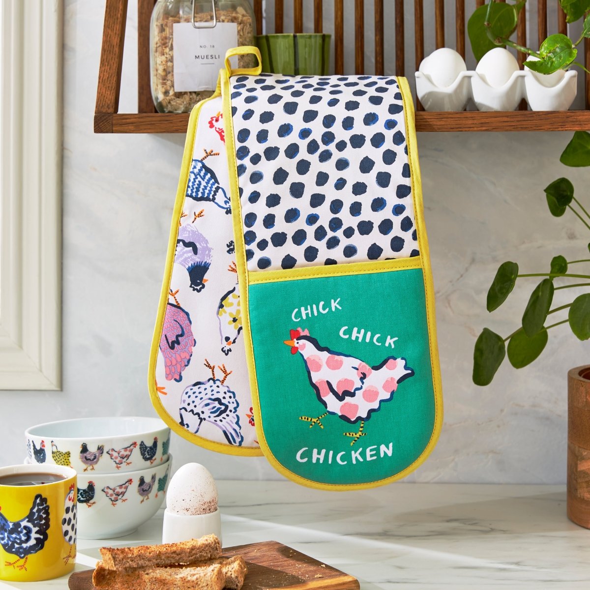 Chick Chicken Cotton Double Oven Glove