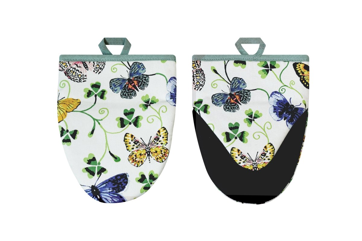 Butterfly Grove Cotton Microwave Mitts