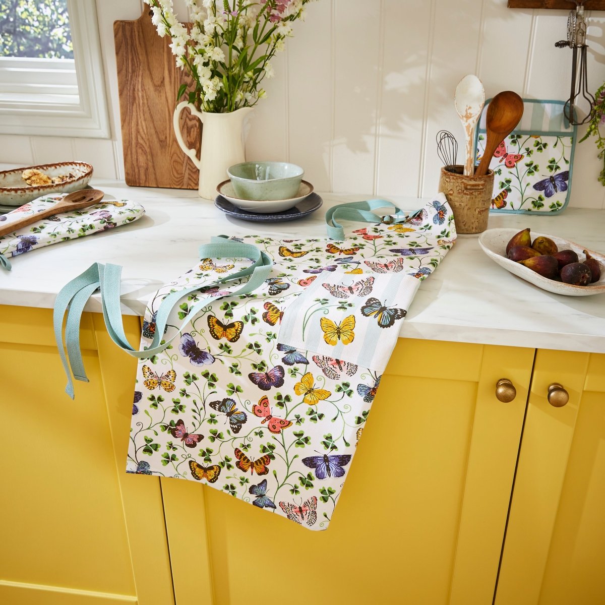 Butterfly Grove Cotton Apron