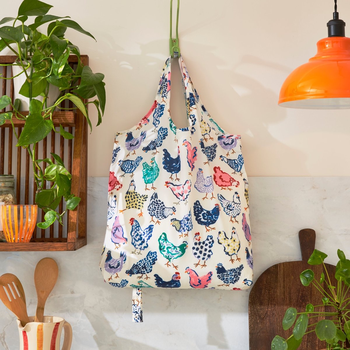 Chick Chicken Packable Shopper Bag
