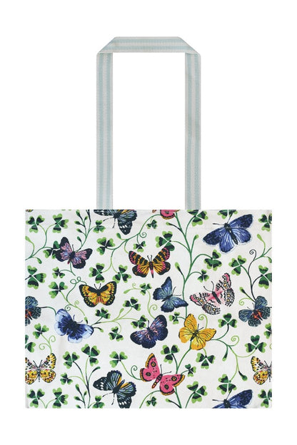 Butterfly Grove Canvas Shoulder Shopping Bag