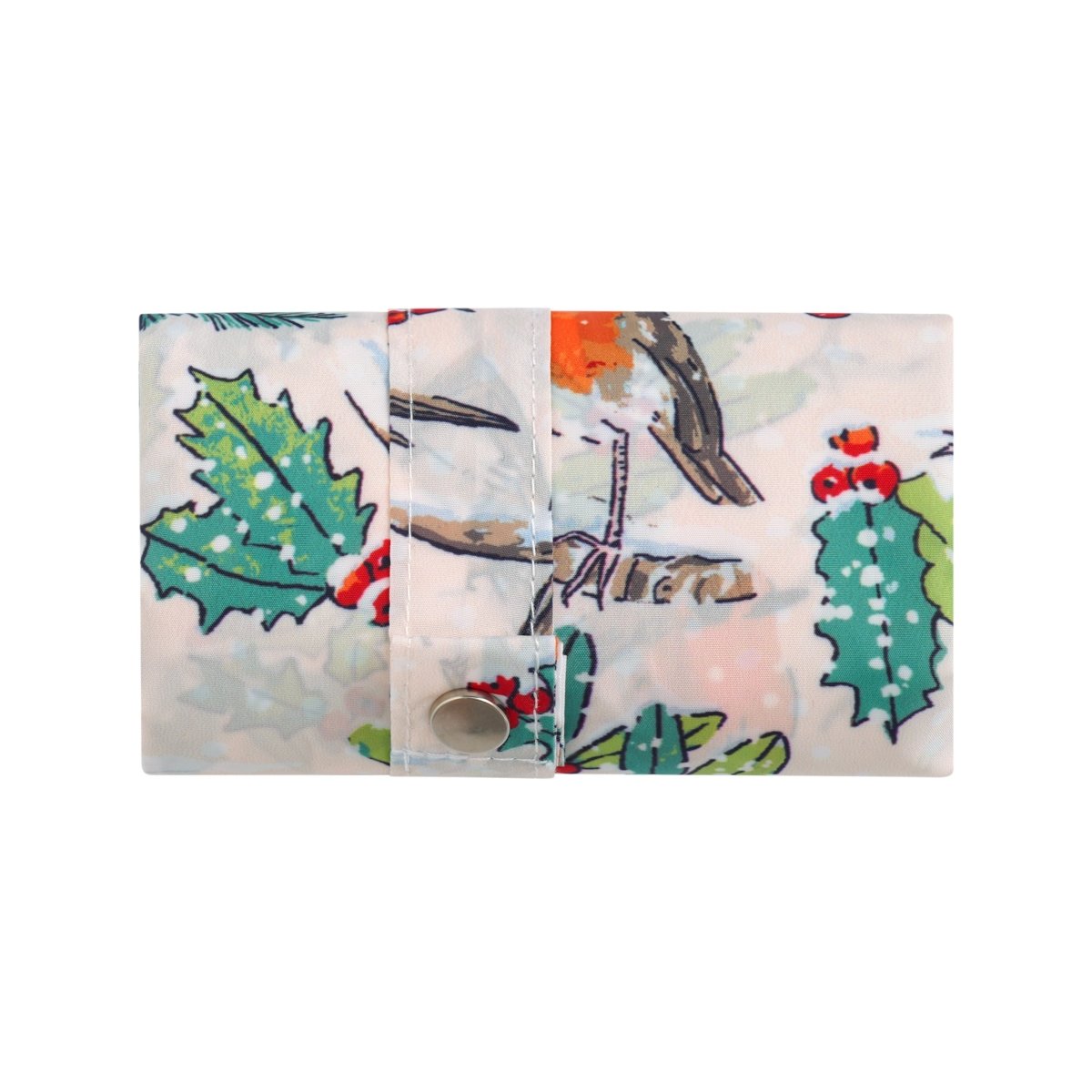 Christmas Robins Fold-up Shopper Bag