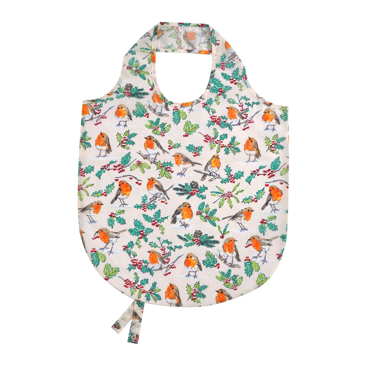 Christmas Robins Fold-up Shopper Bag