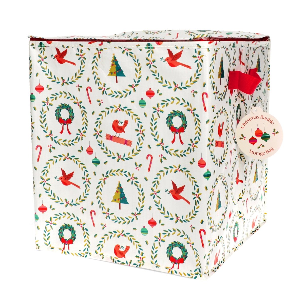 Classic Christmas Bauble Storage Bag