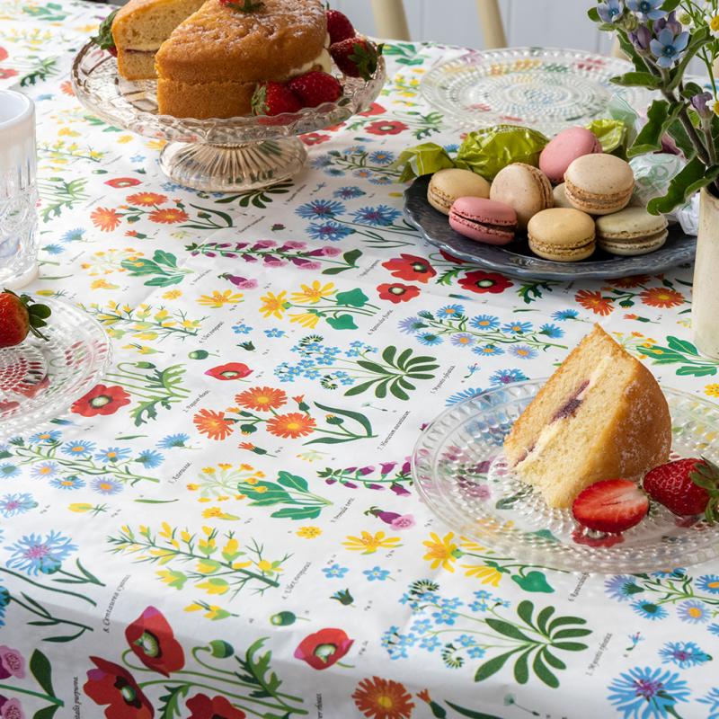 Wild Flowers Paper Table Cloth