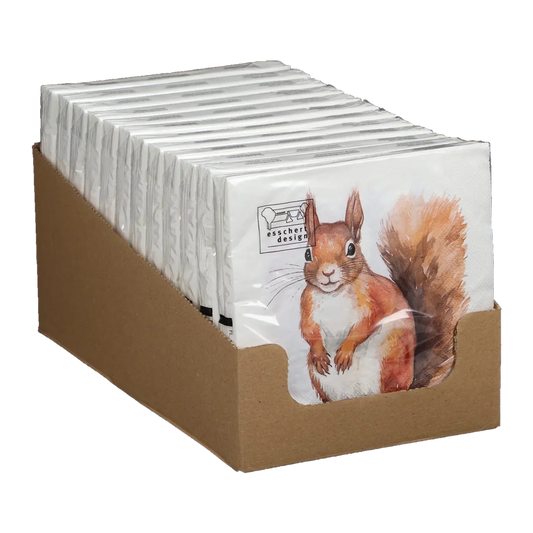 Red Squirrel Paper Napkins