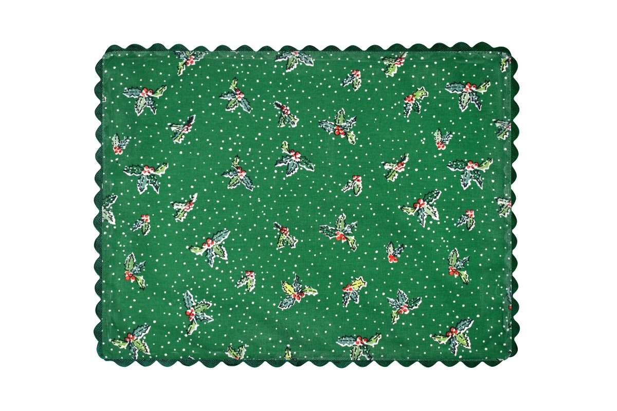 Christmas Robins Cotton Placemat - 2 Pack