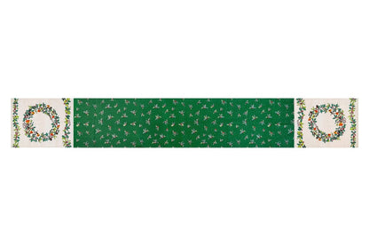 Christmas Robins Cotton Table Runner