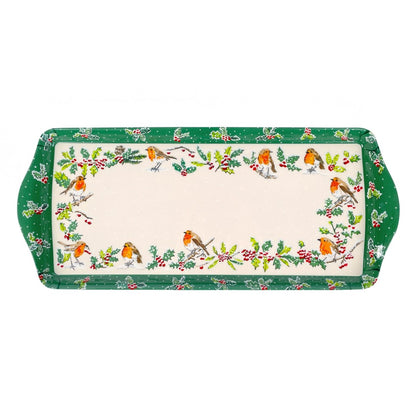 Christmas Robins Serving Tray
