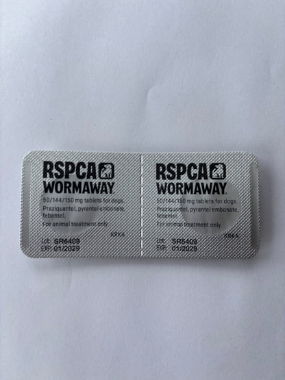 RSPCA WormAway for Dogs x 2 tablets