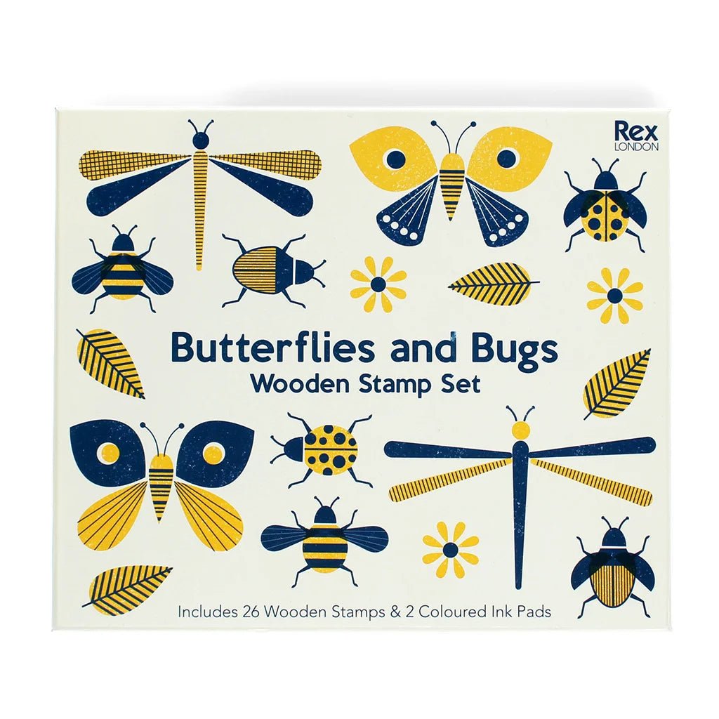 Butterflies and Bugs Wooden Stamp Set