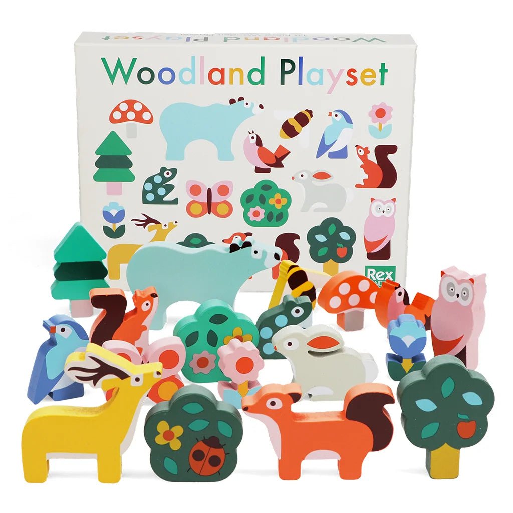 Wooden Animal Playset
