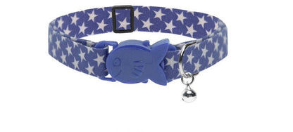 Cat Safety Collar, Star Print