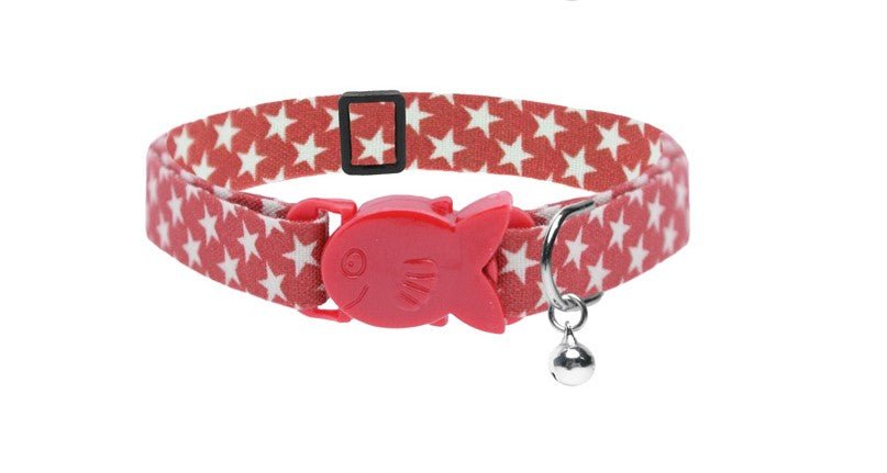 Cat Safety Collar, Star Print